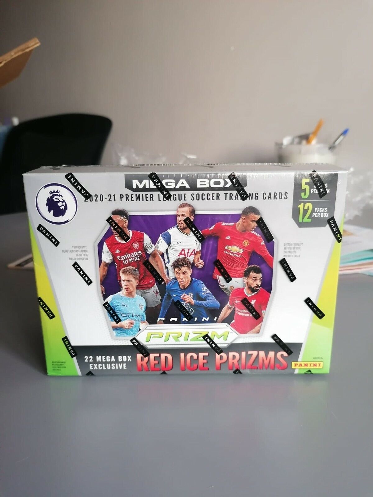 2020-21 Mega Box Premier League Soccer Trading Cards Panini Red Ice Prizms