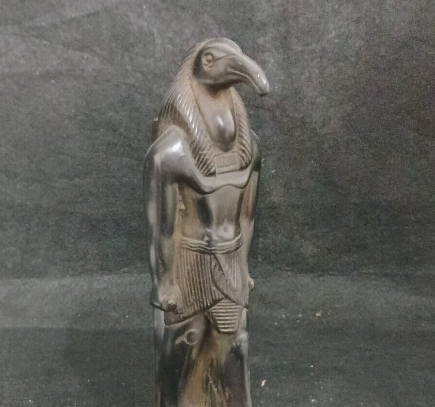 Ancient Egyptian Antiquities IBIS ANTIQUE STATUE Deity of Moon Pharaonic Rare BC