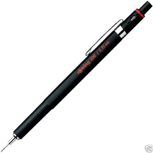 Rotring 300 0.35 mm  Pencil & Rare Knurled Grip New