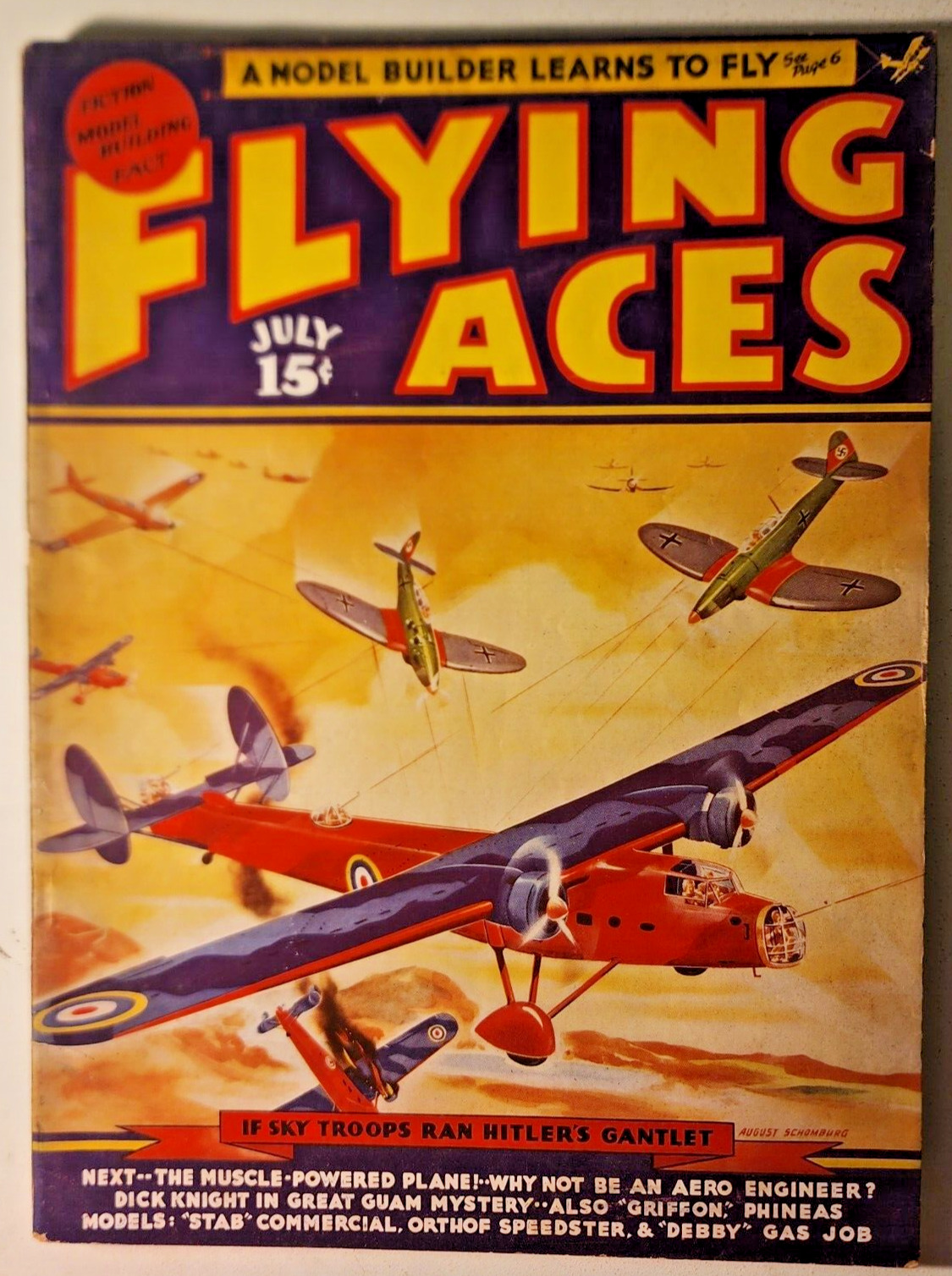 Flying Aces July 1939