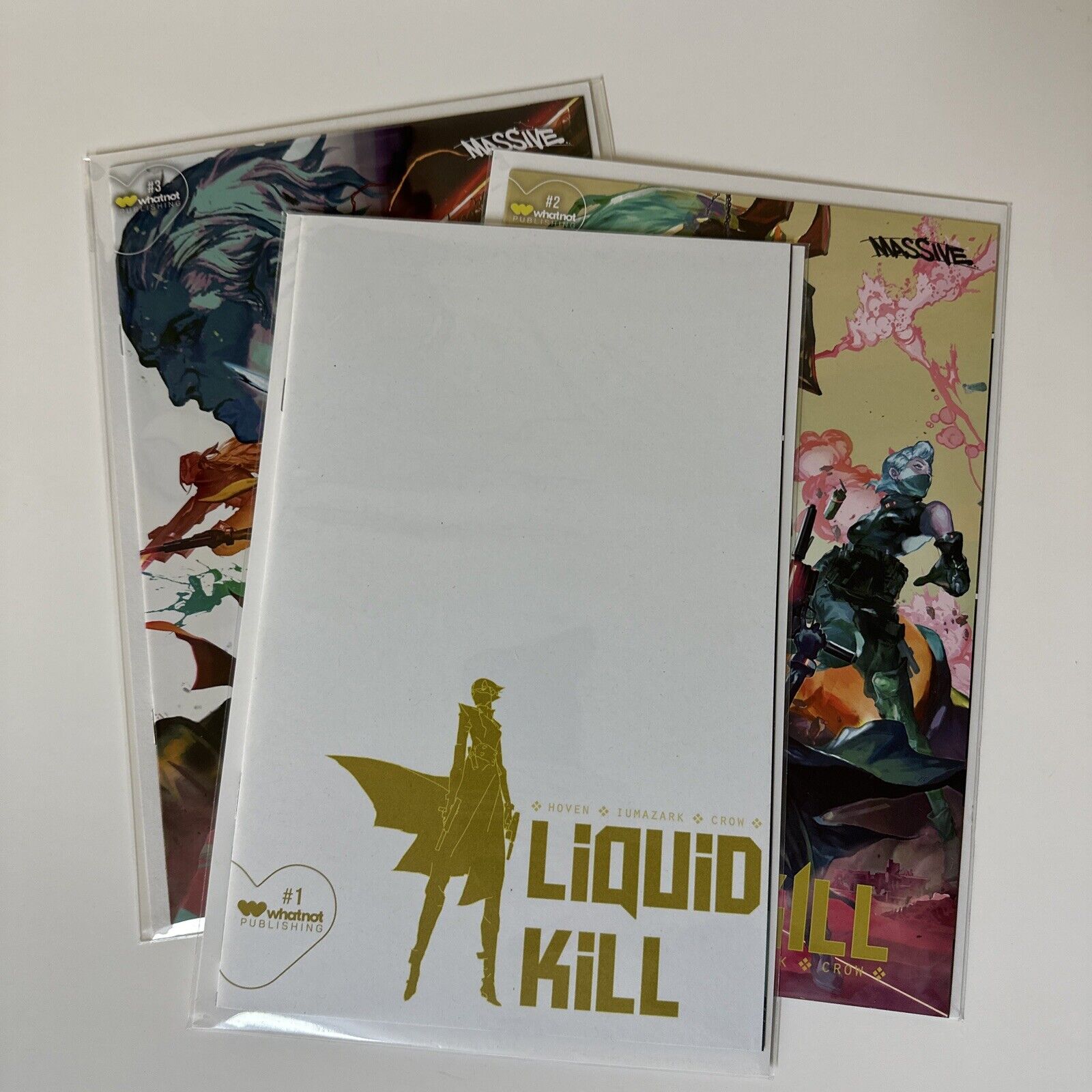 Liquid Kill #1 2 3 2023, Lot of Three Comics Massive Whatnot Publishing
