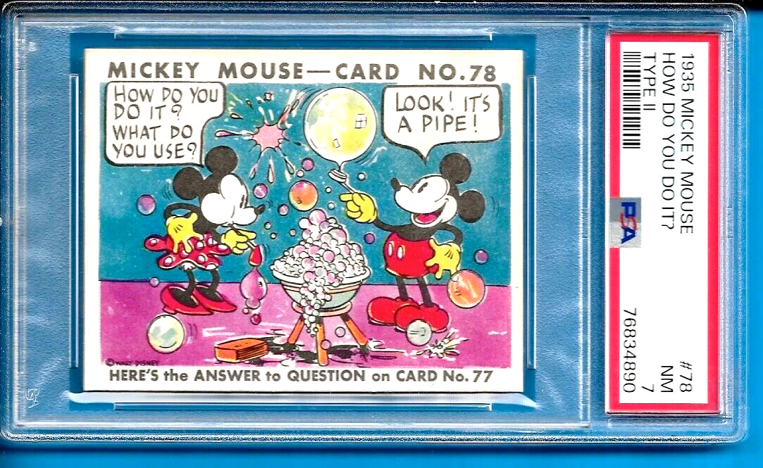 1935 R89 Mickey Mouse #78 how Do you Do It?  Psa 7