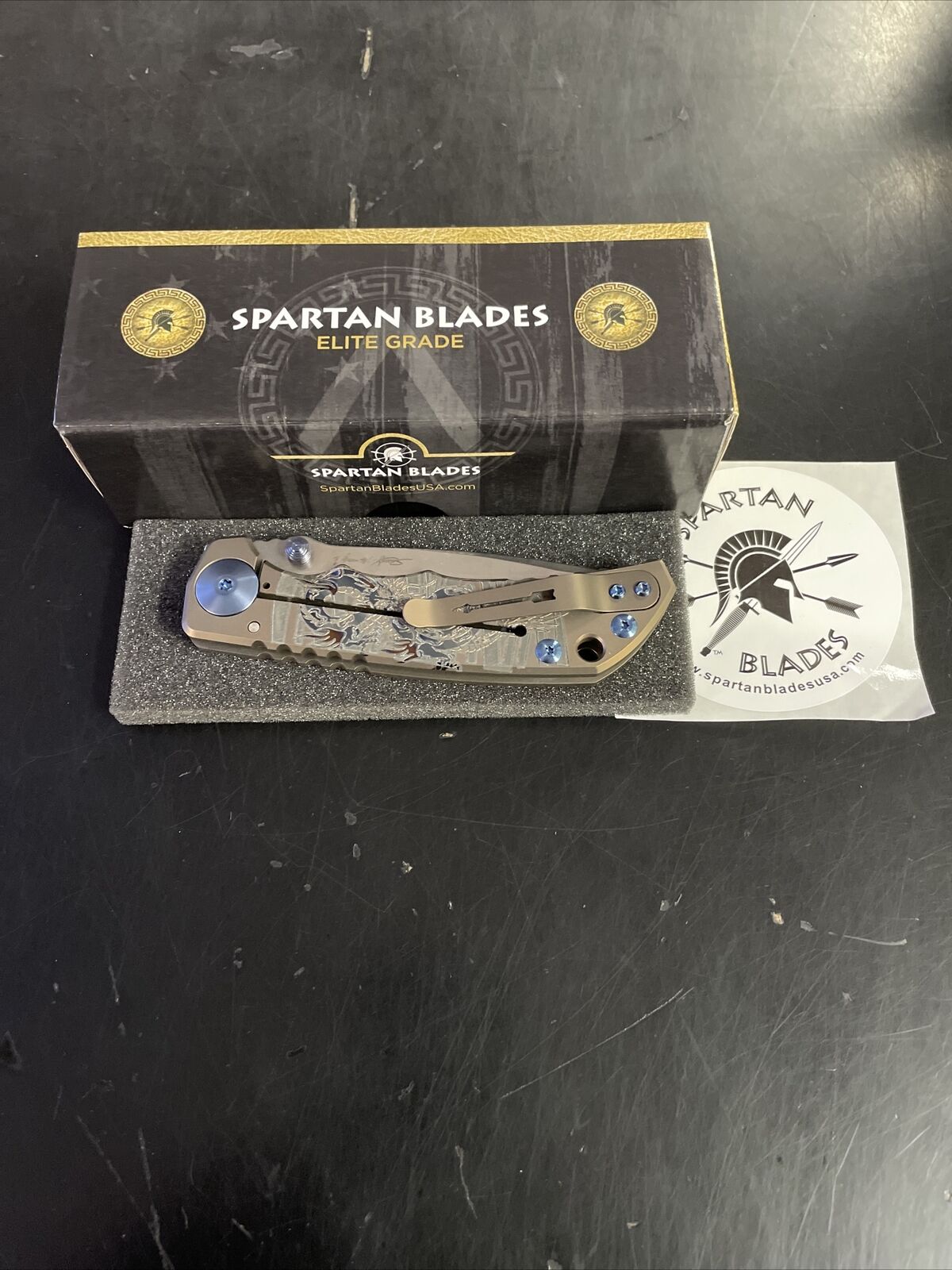 Spartan Blades HARSEY Titanium Folder 2022 Special Edition - Drop Point Blade /