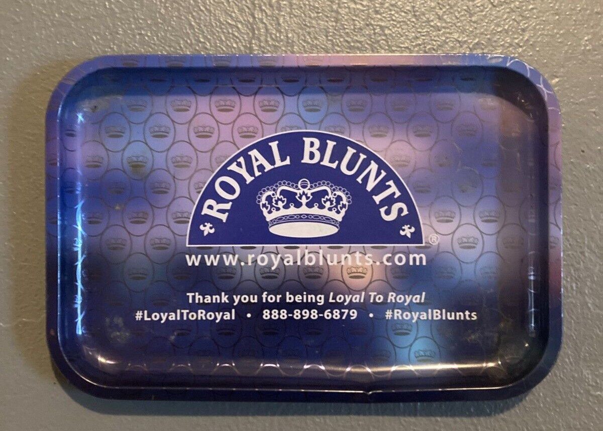 Vintage Royal Blunts ROLL TRAY METAL Counter Display Piece RARE ONLY 1 OUT THERE