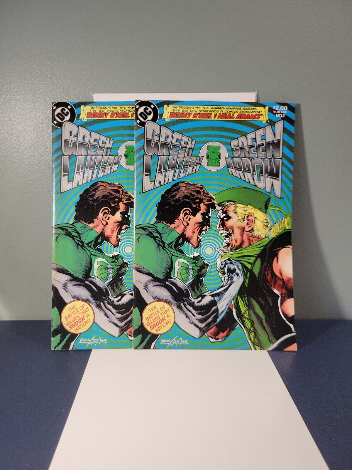 2 Copies Green Lantern / Green Arrow (1983) #1 VF- (7.5) Neal Adams COVER