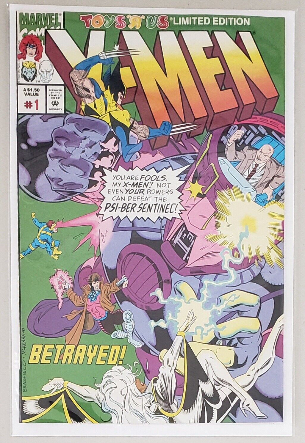 X-MEN #1 THE PSI-BER SCENARIO TOY R US LIMITED EDITION MARVEL COMICS 1993 
