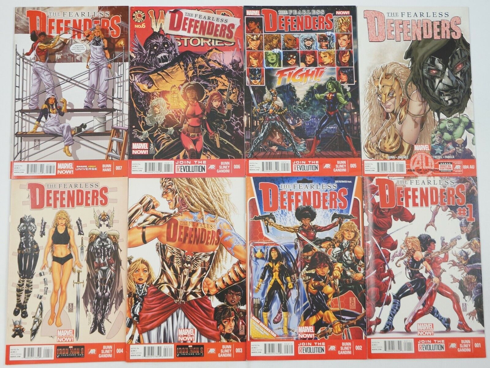 Fearless Defenders #1-12 VF/NM complete series + 4AU misty knight - valkyrie set