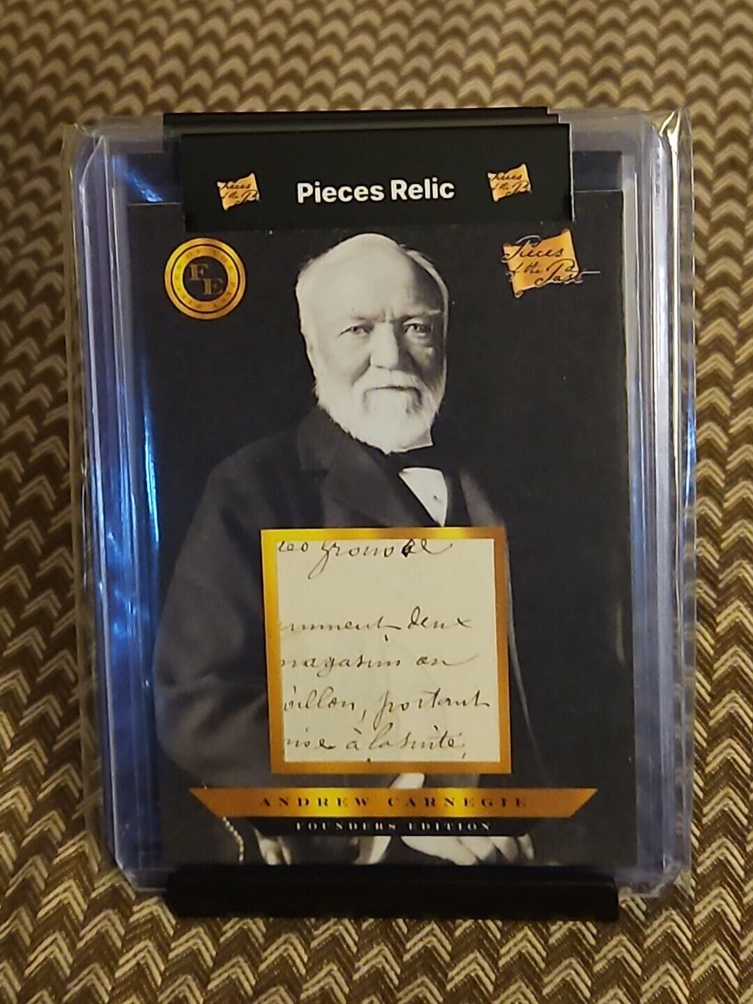 2023  Pieces of Past Founders Edition Handwritten Relic Andrew Carnegie #43