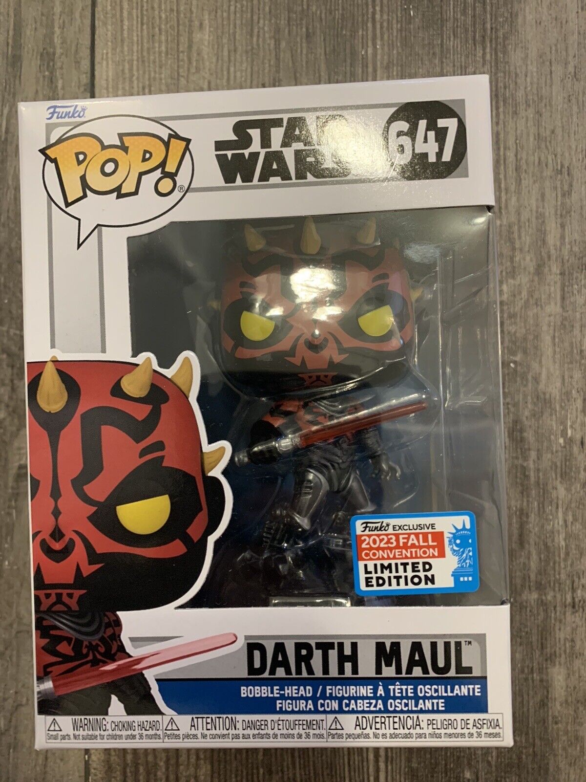 Funko Pop *DBL Boxed* MAUL Cyber Legs #647 *NEW* MINT/NM 2023 NYCC Shared Excl.