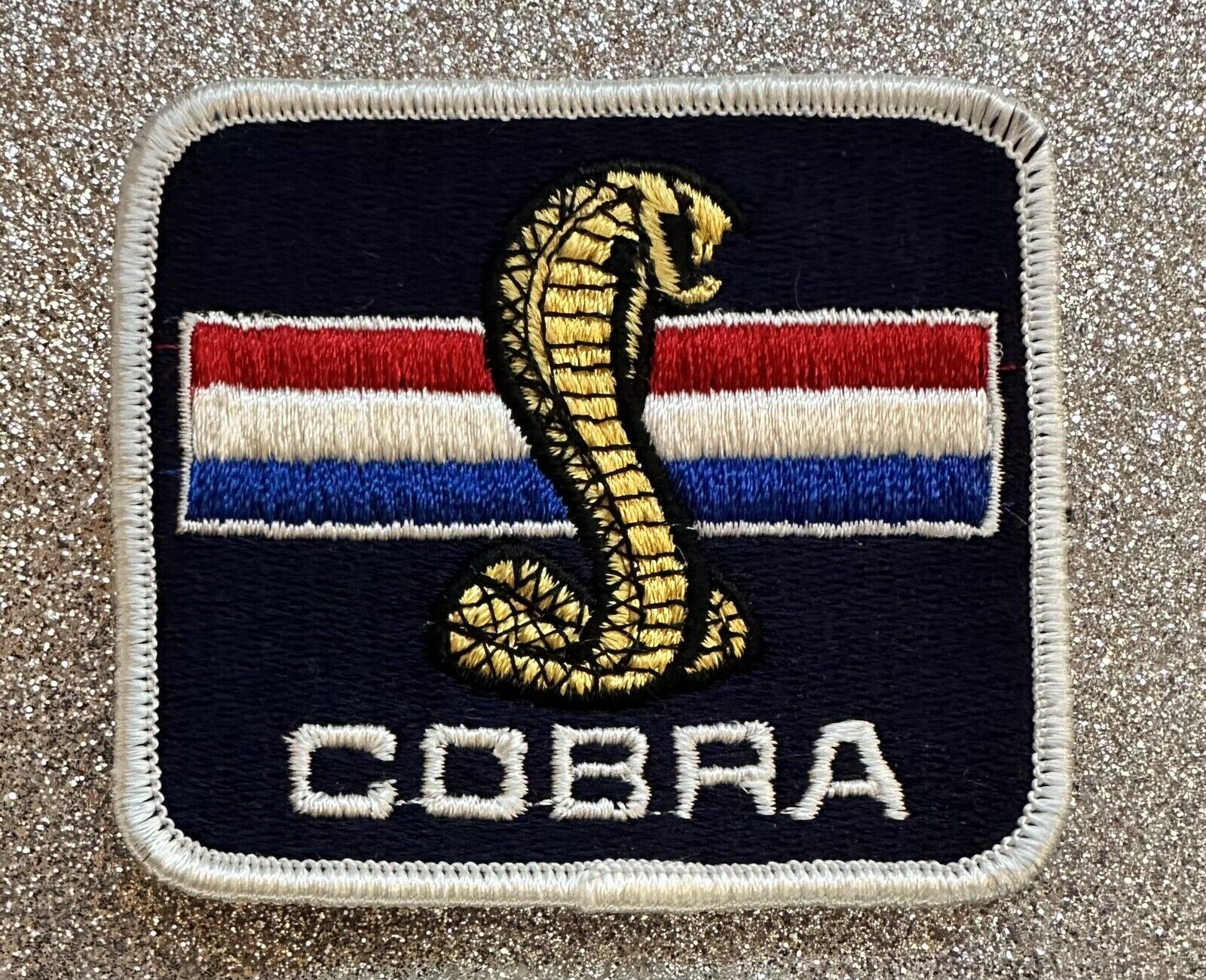Vintage Cobra Automotive Racing Team Patch  ~ RARE