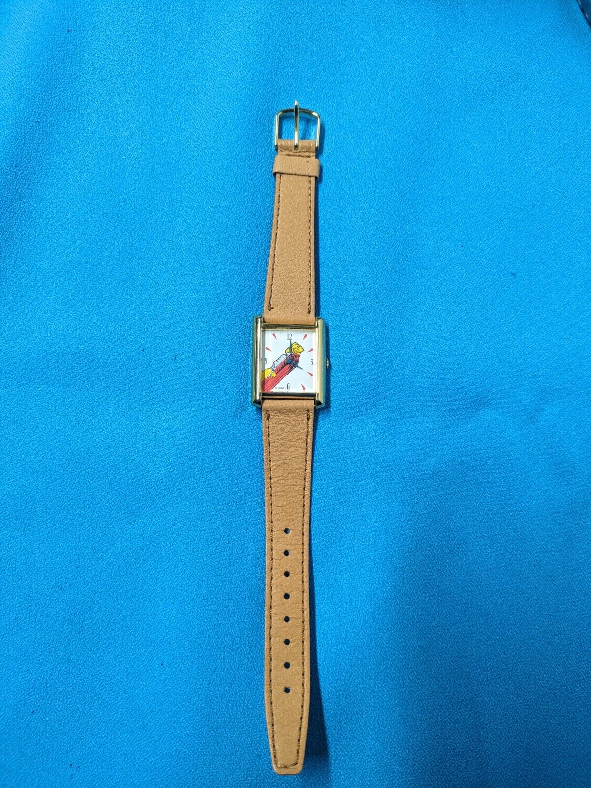 Vntg Disney Rocketeer Watch Limited Edition Tan Band Mail Away 1991