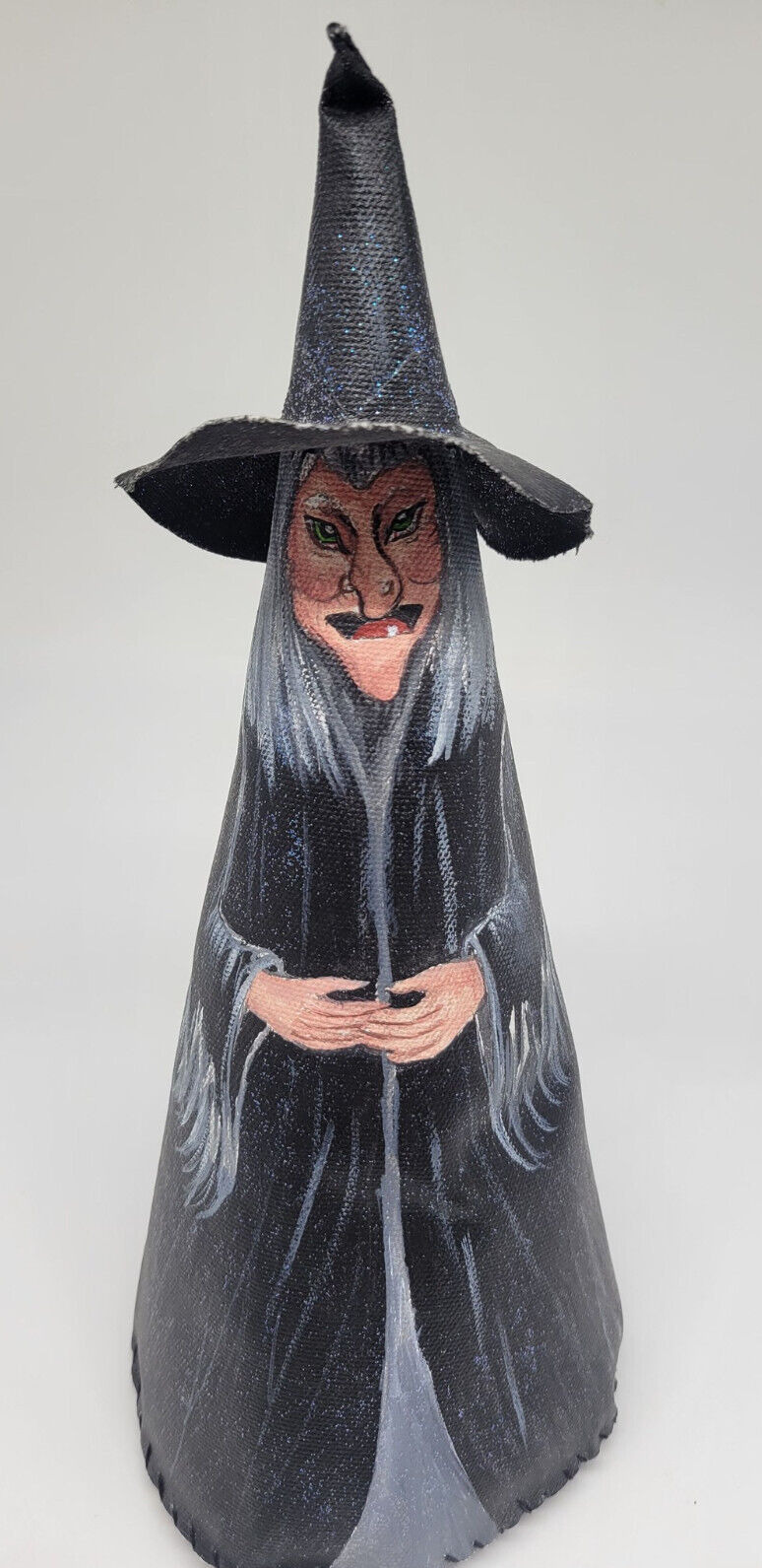 Vintage Rubber Latex Creepy Ugly Scary Witch Prop Decor Rare