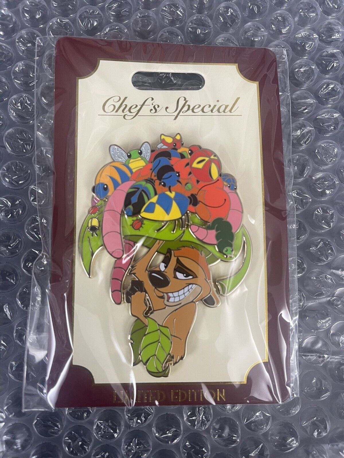 Disney WDI Chef\'s Special The Lion King Timon Feast LE 300 Cast Pin 30th