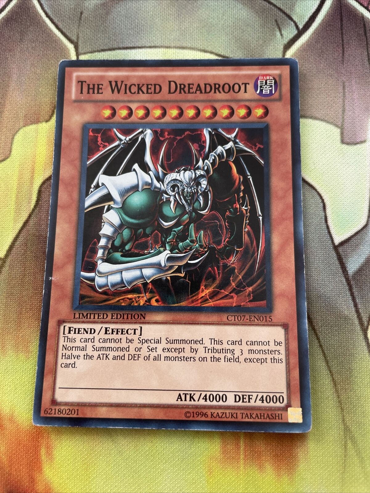 CT07-EN015  The Wicked Dreadroot Super Rare Limited Edition Yugioh Card