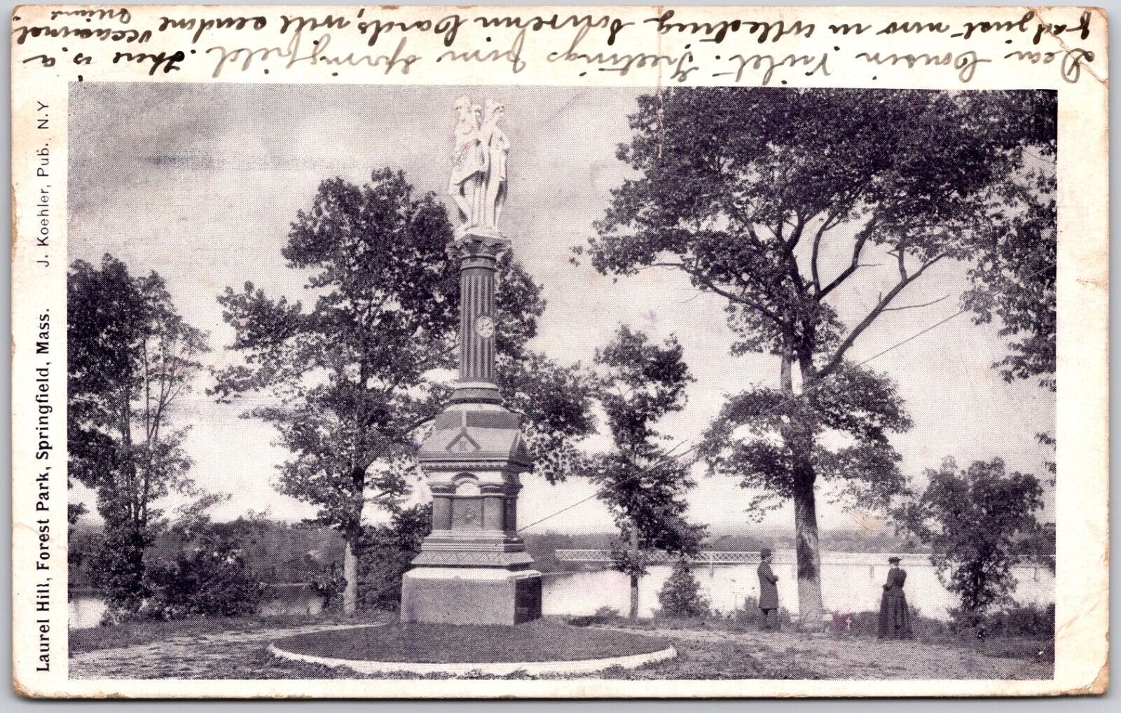 Springfield Massachusetts Laurel Hill Forest Park Undivided Back Postcard 1903