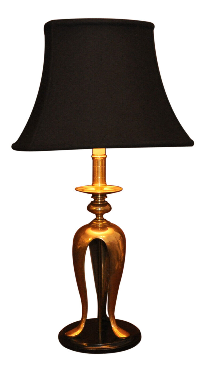 Mid Century Modern Tommi Parzinger Style Brass Table Lamp