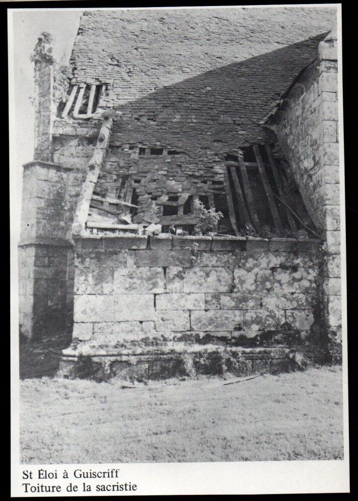 1973 -- SAINT ELOI A GUISCRIFF SACRISTY ROOF IN BAD CONDITION 3P993
