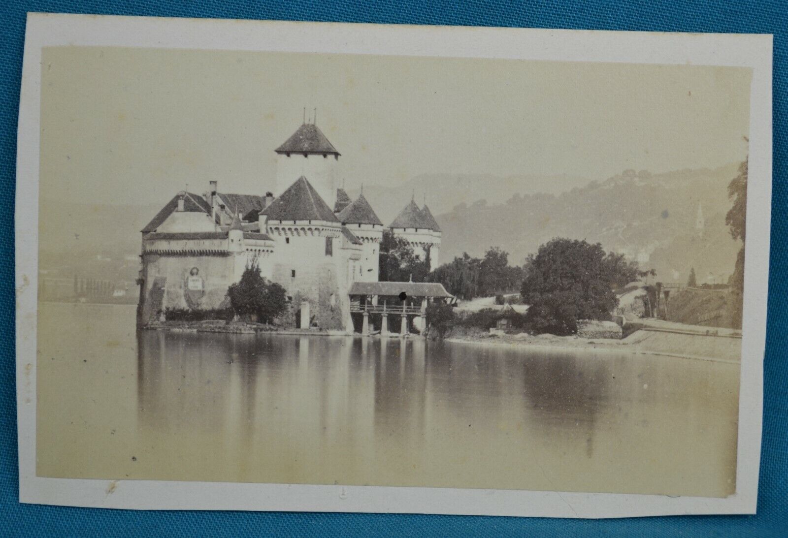 1860/70s CDV Photo Carte De Visite Suisse Chateau De Chillon Geneva S Armero