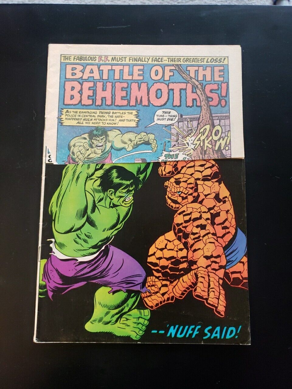 1971 Marvel Fantastic Four Comic Book #112 Hulk Vs. Thing - Classic Key Cover 