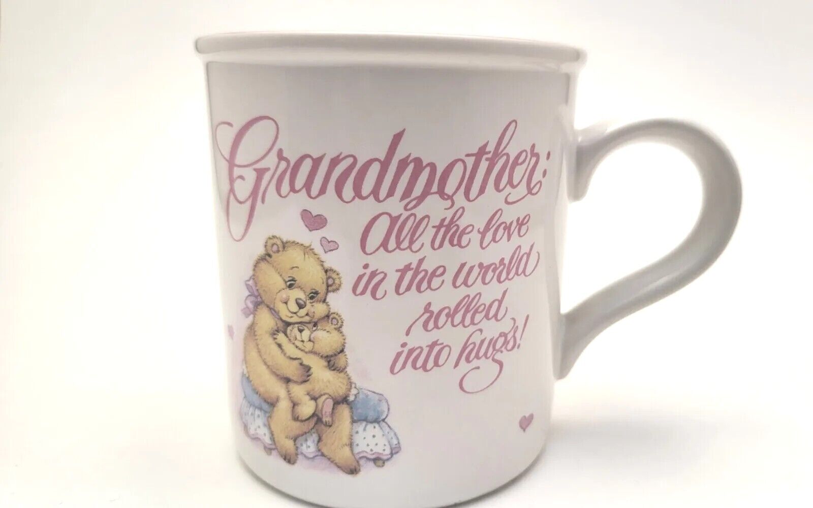 Vintage Grandmother American Greetings Love Teddy Bear Hugs Tea Coffee Mug