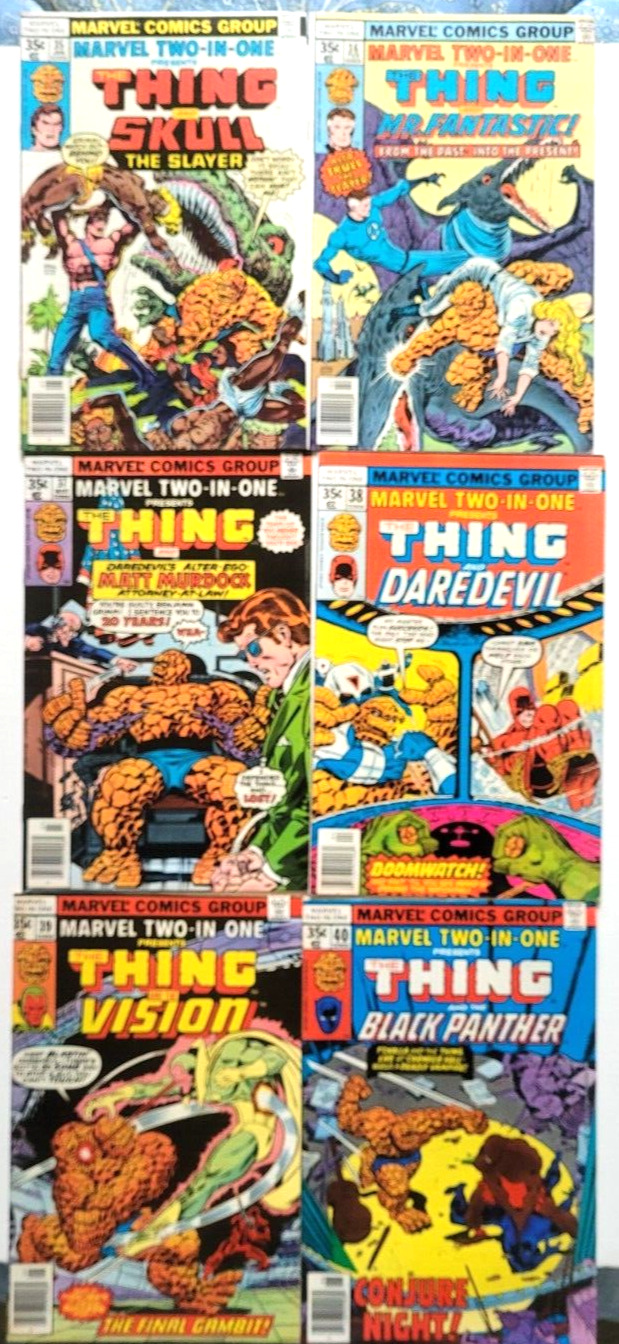 Marvel Two In One #35-40.  6 BOOKS