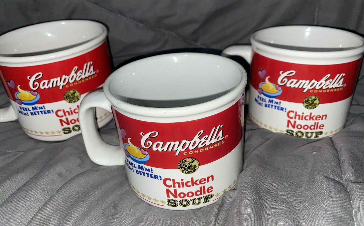 Vintage 1997 Campbell’s Soup Feel M’m M’m Better By WESTWOOD Set Of 3