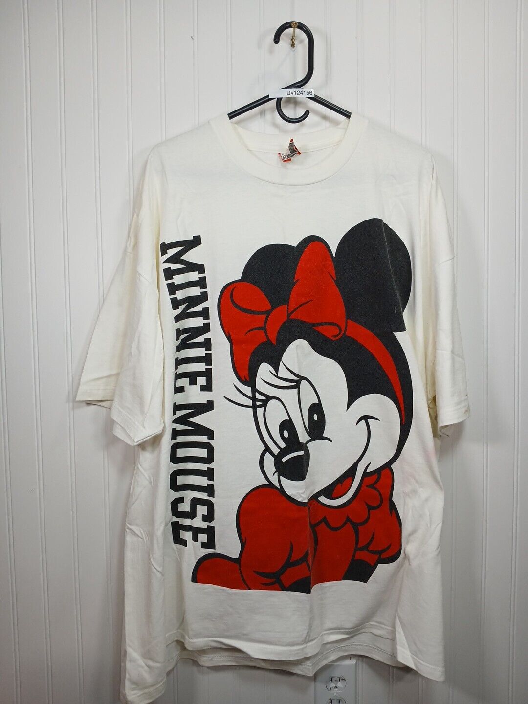 VTG WALT DISNEY BIG MINNIE MOUSE 2 SIDED AOP ONE SIZE FITS ALL T-SHIRT-DEFECTS