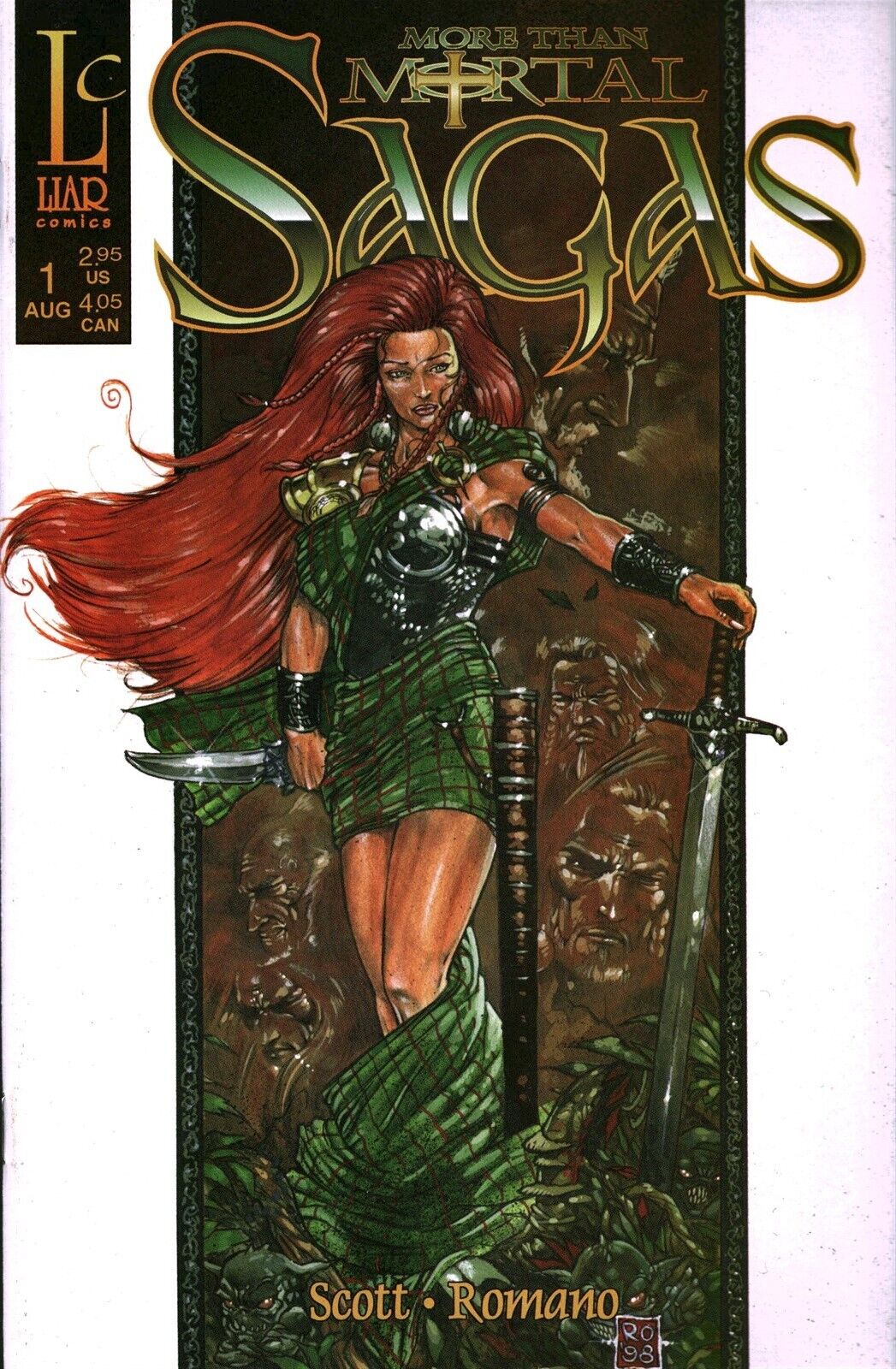 Liar Comics More Than Mortal Sagas Comic Book #1A (1998) Variant High Grade