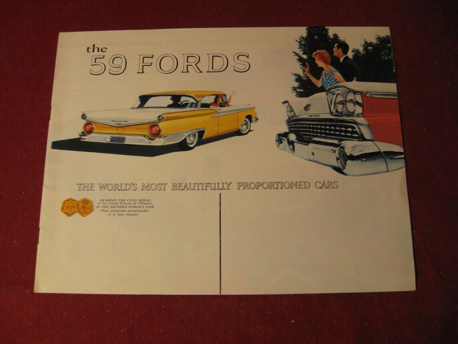 1959 Ford 1st Edition Sales Brochure - Original