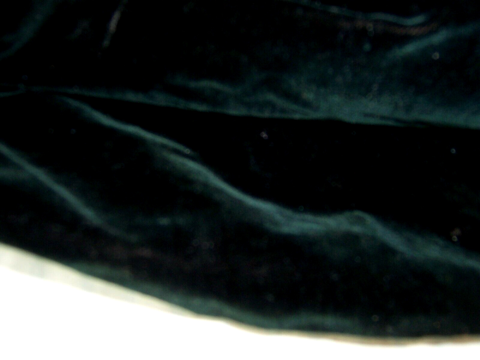 #1)Antique/1894 Dark Green Pure Silk Velvet Remnant Rescued