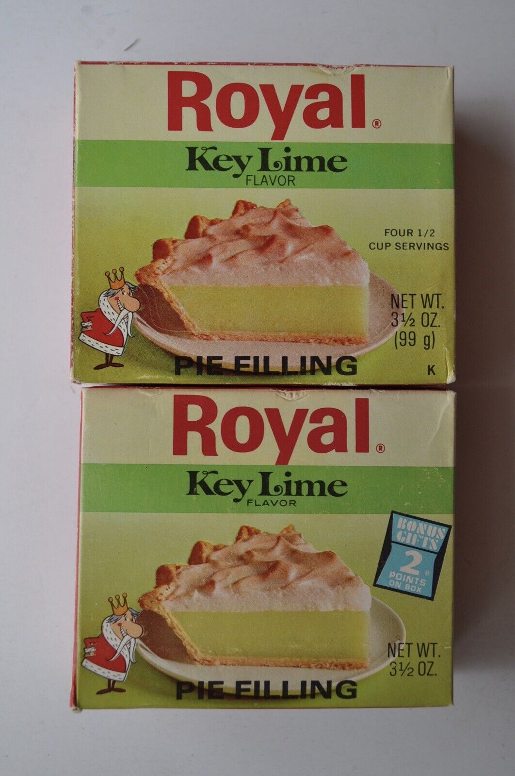 Vintage Royal Key Lime Pie Filling 1970’s 3 oz Box / Prop Box Wear Sealed 