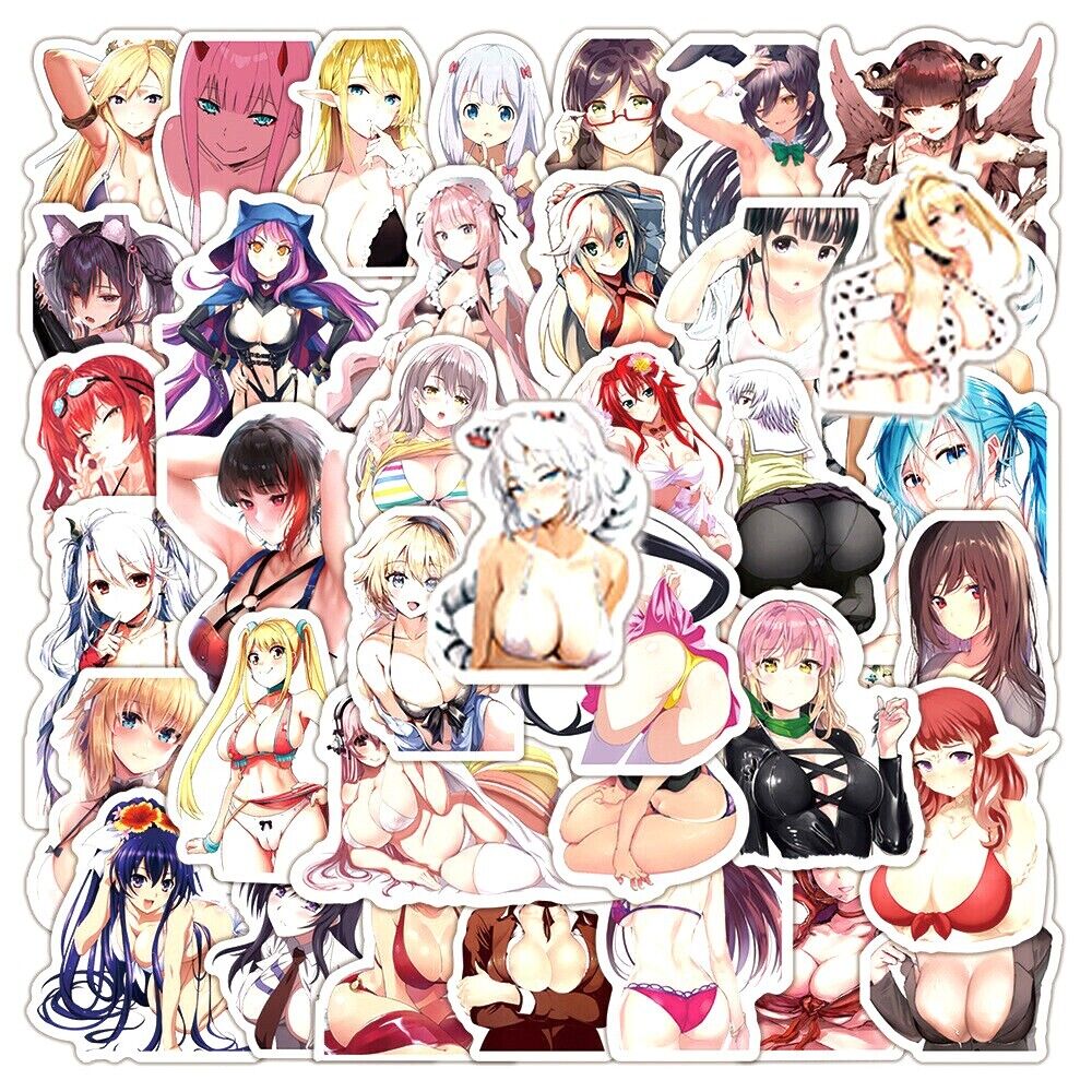 Waifu Girls New Toys Stickers Kawai Sexy Anime Hentai Phone Laptop Guitar Gifts