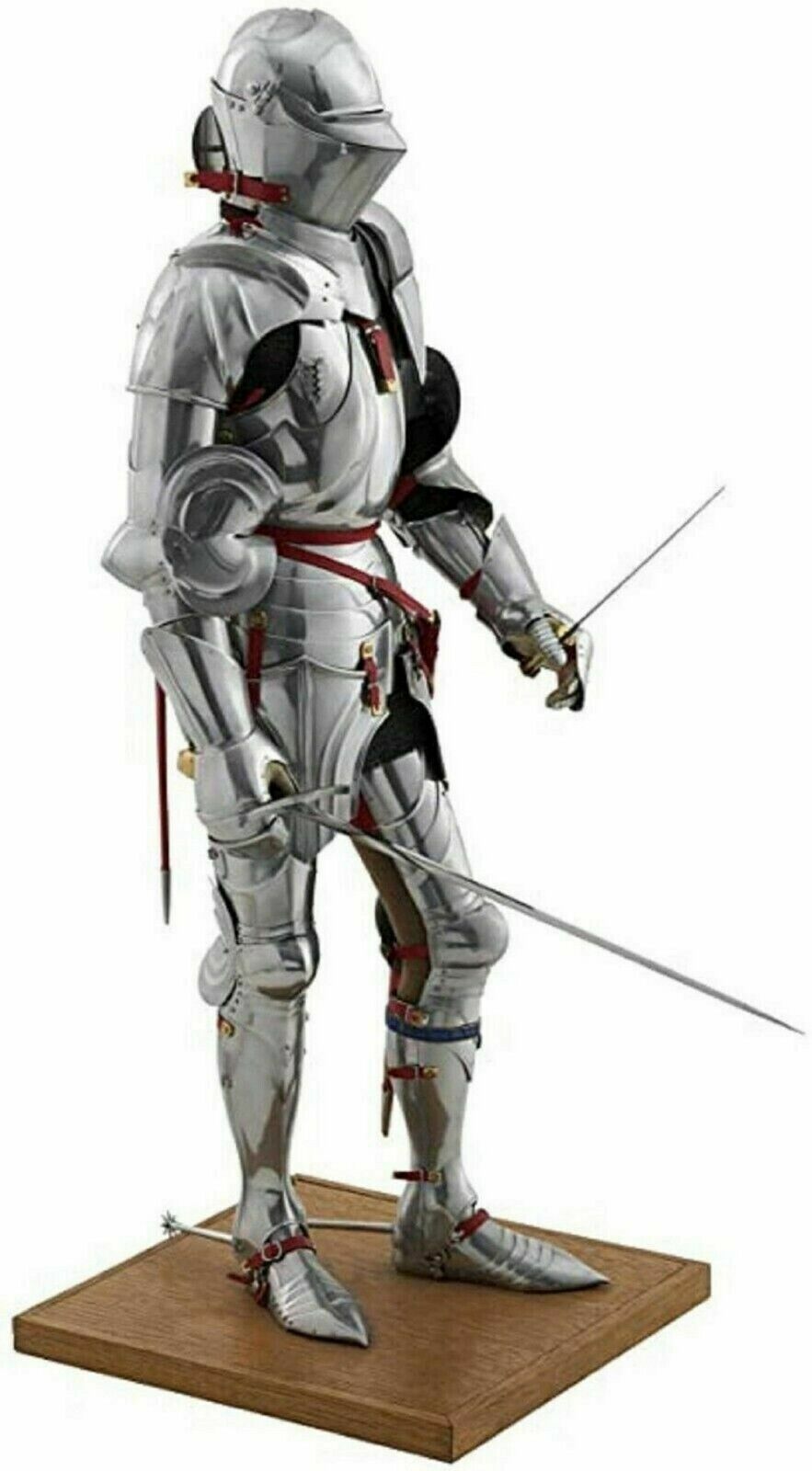 Medieval Gothic Suit Of Armor Knight Crusader Full Body Armour Templar Costume