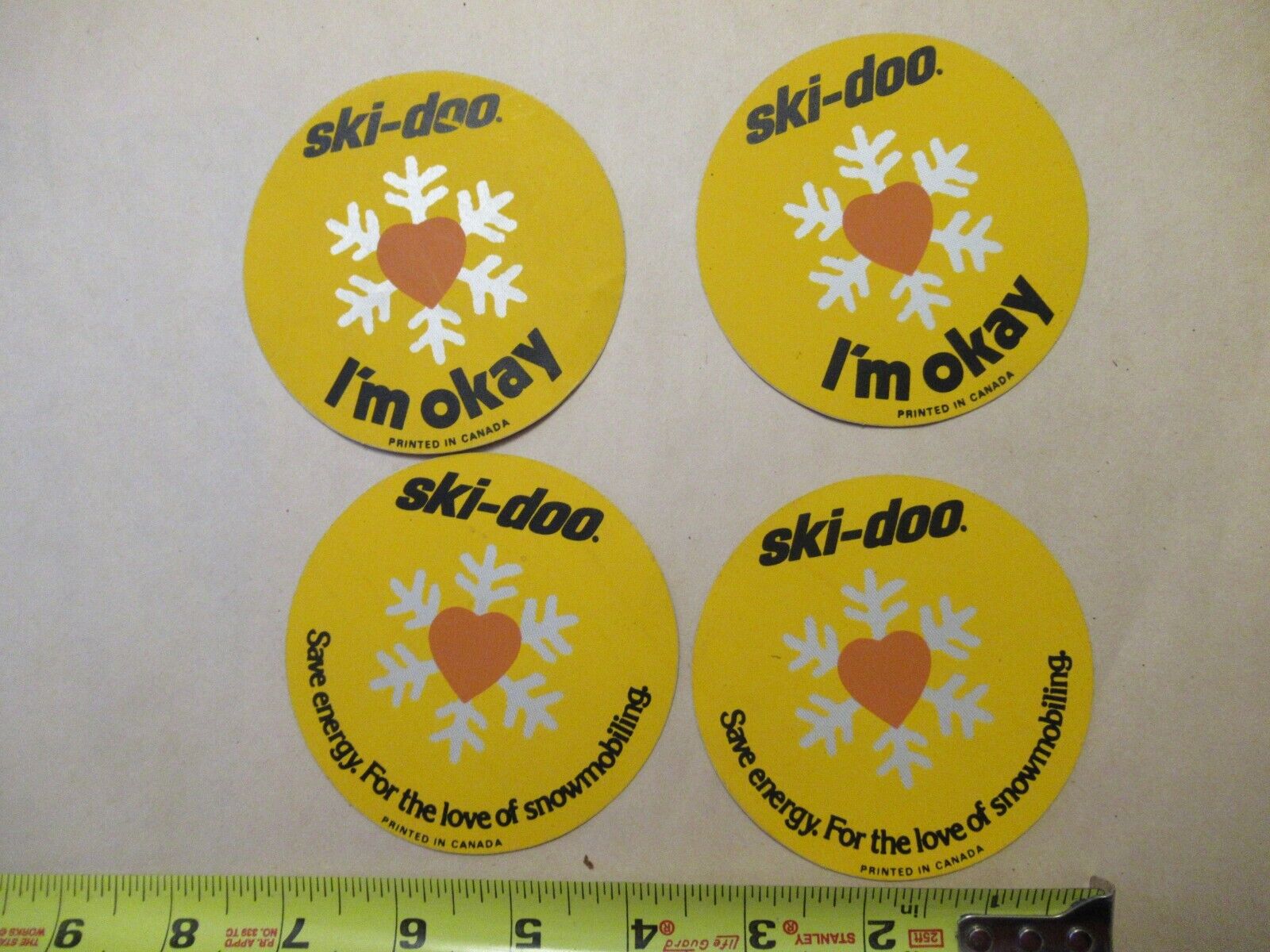 Lot of 4 ski-doo Snowmobile Stickers