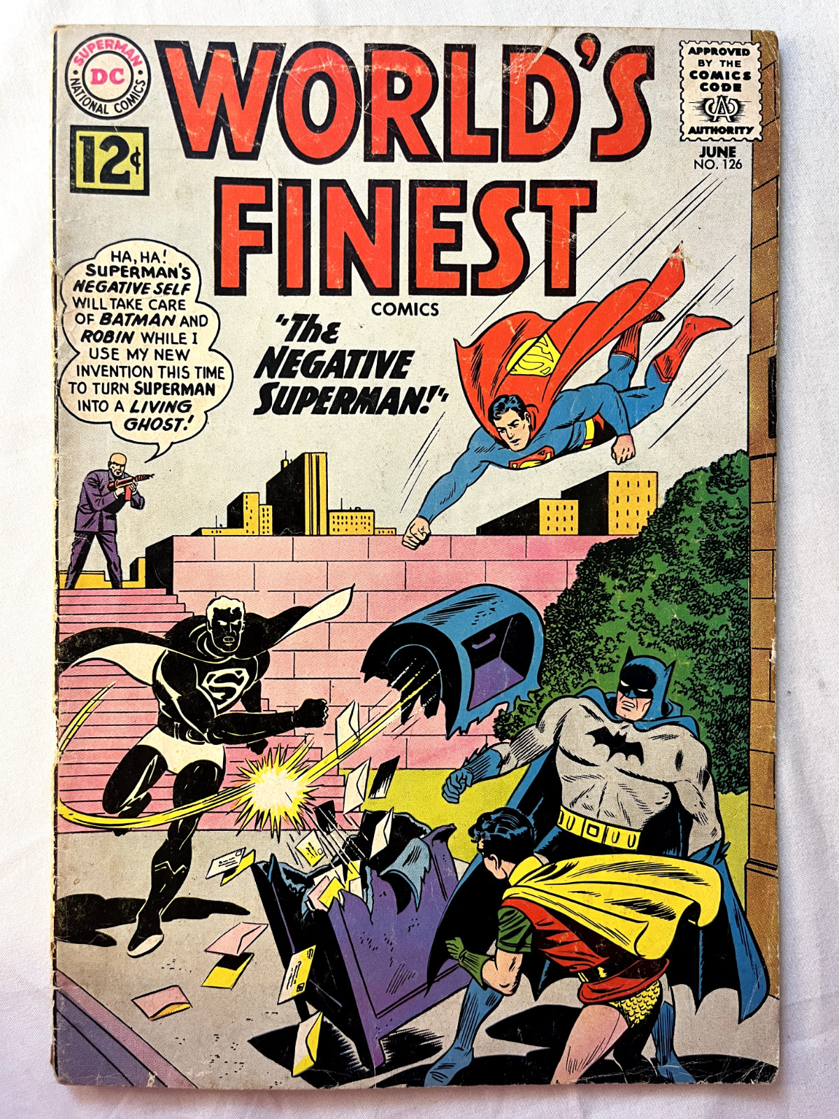 VTG WORLD\'S FINEST #126 (DC Comics 1962) Lex Luthor Appearance VG