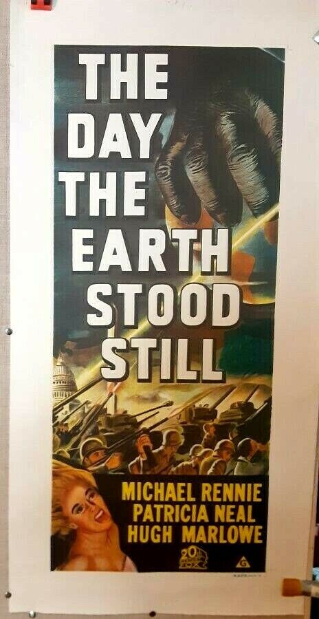 poster on linen Original DAY THE EARTH STOOD STILL AustraliaDaybill LINENBACKED 