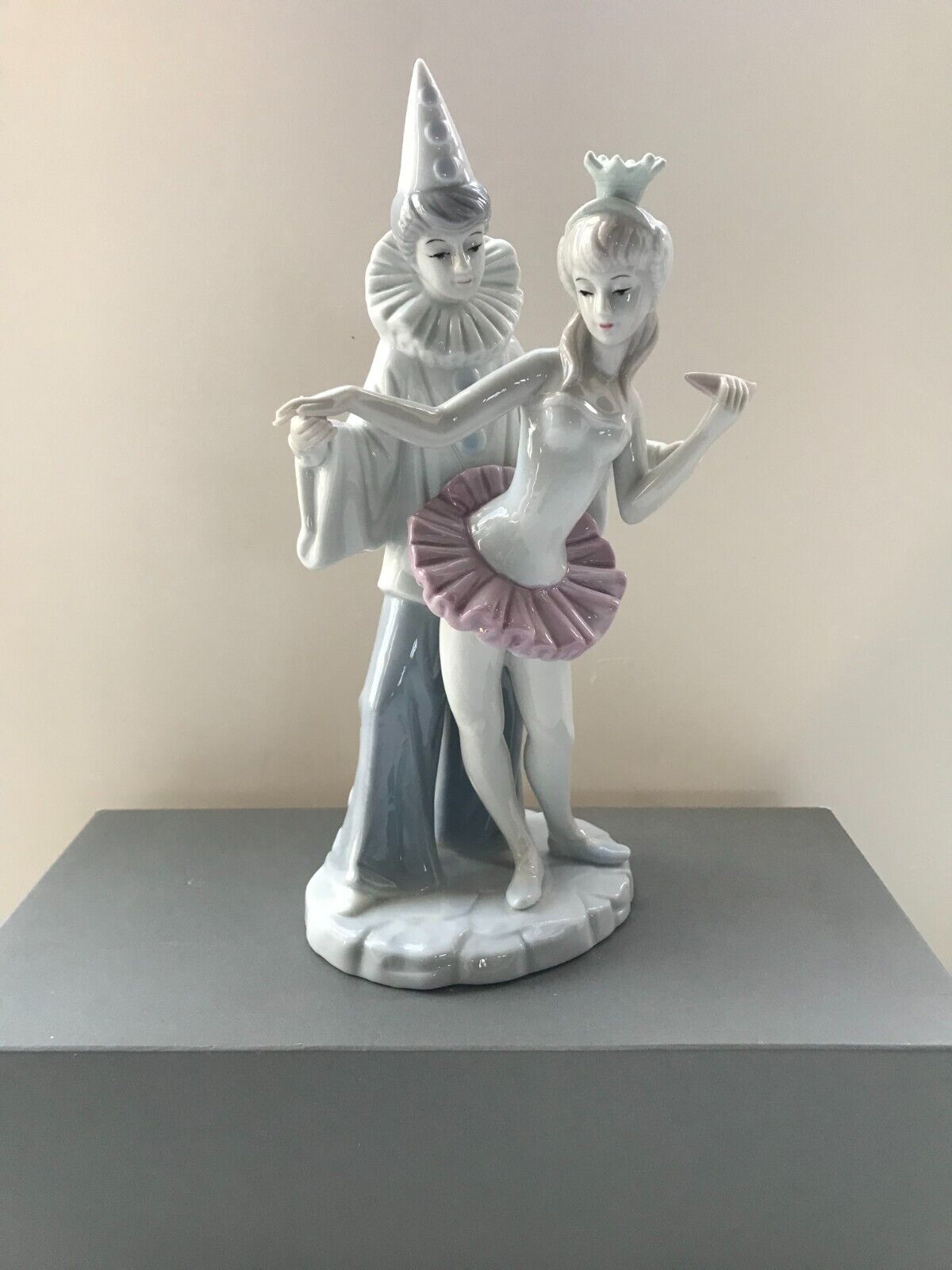 KPM Arnart Conte Porcelain Clown & Ballerina Figurine 1984