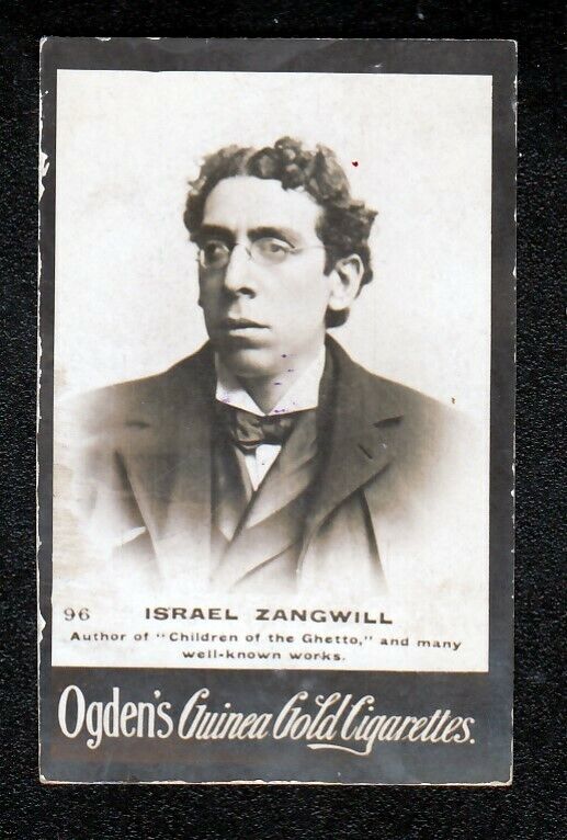 Vintage 1901 Trade Card of ISRAEL ZANGWILL Children of the Ghetto