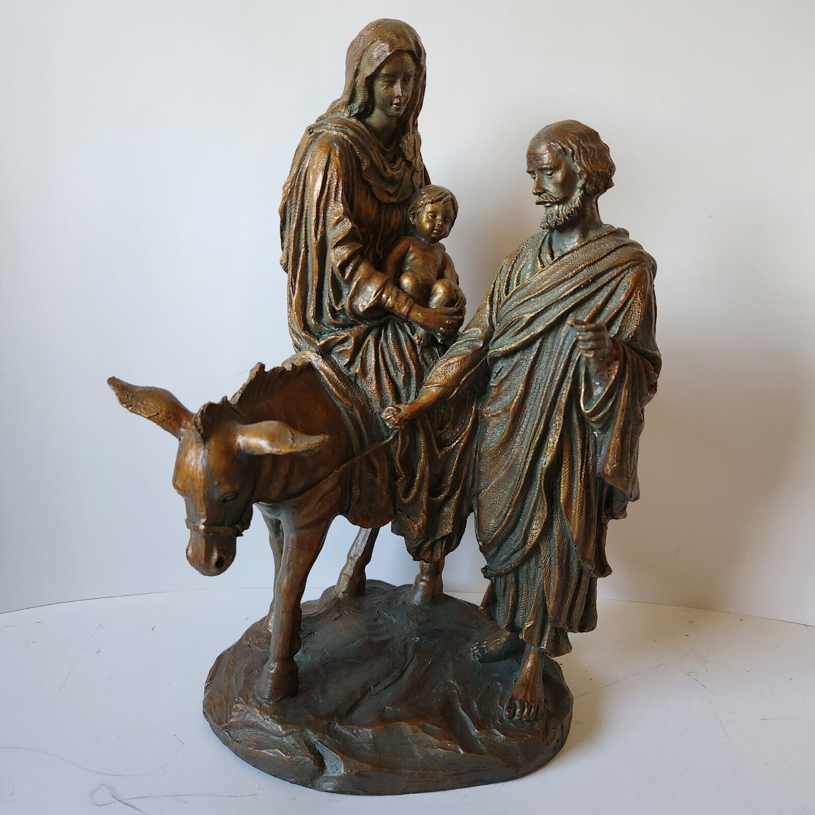 Flight To Egypt - Christmas Nativity- Holy Family Statue