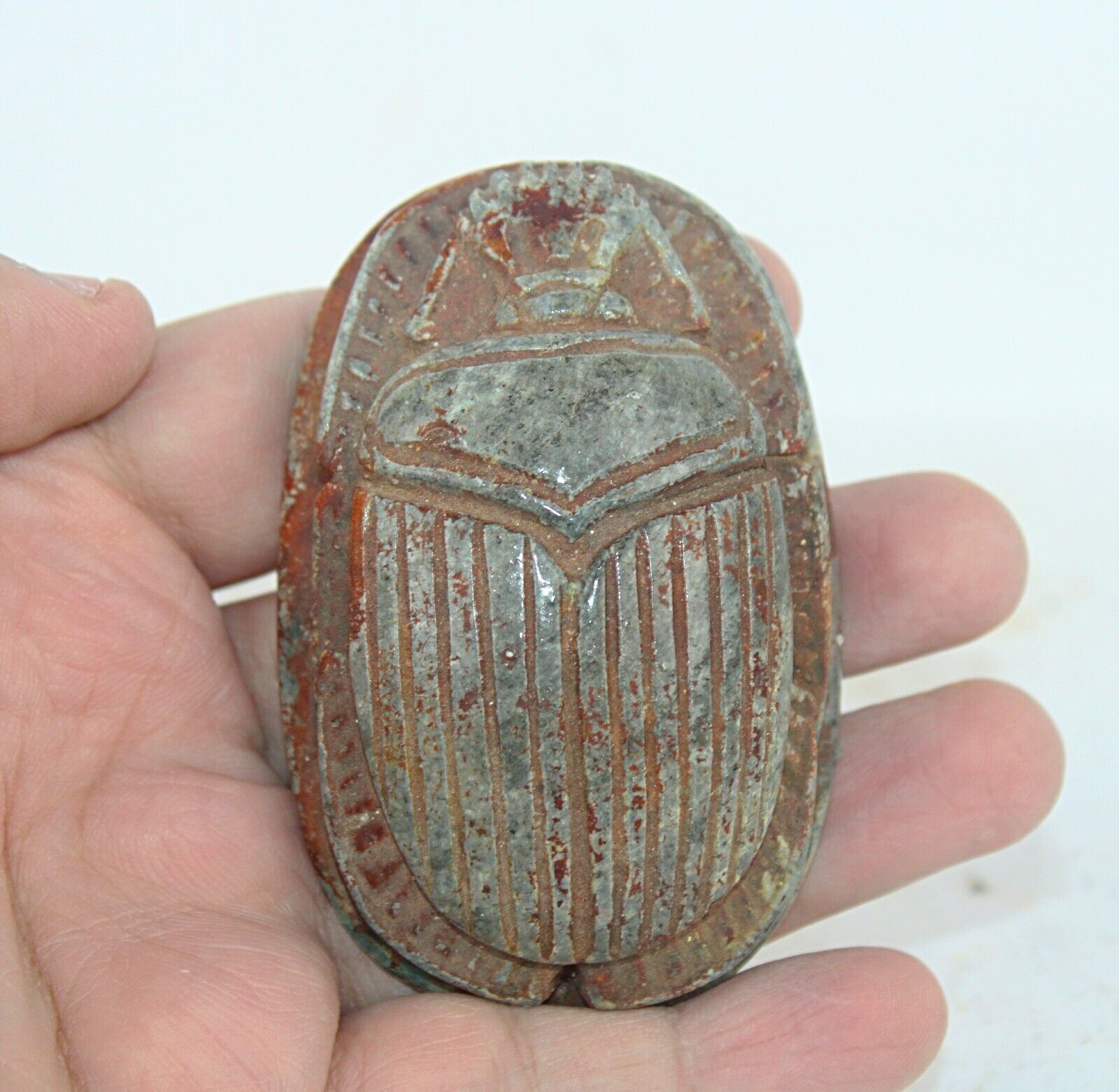 Rare Ancient Egyptian Antique Scarab Amulet Pharaonic Magic Egyptian Myth BC