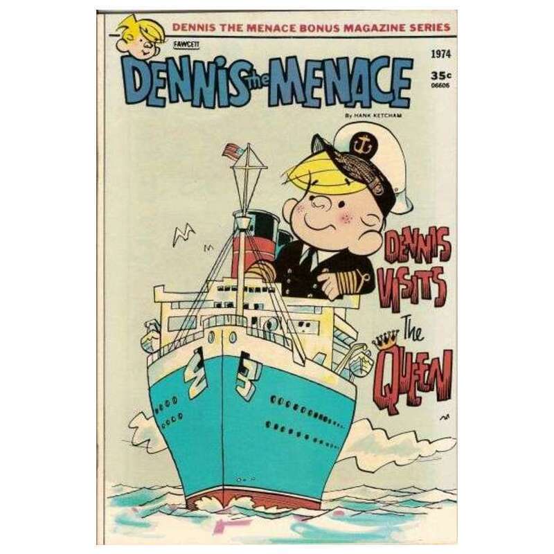 Dennis the Menace Bonus Magazine #128 in Fine condition. Fawcett comics [d{