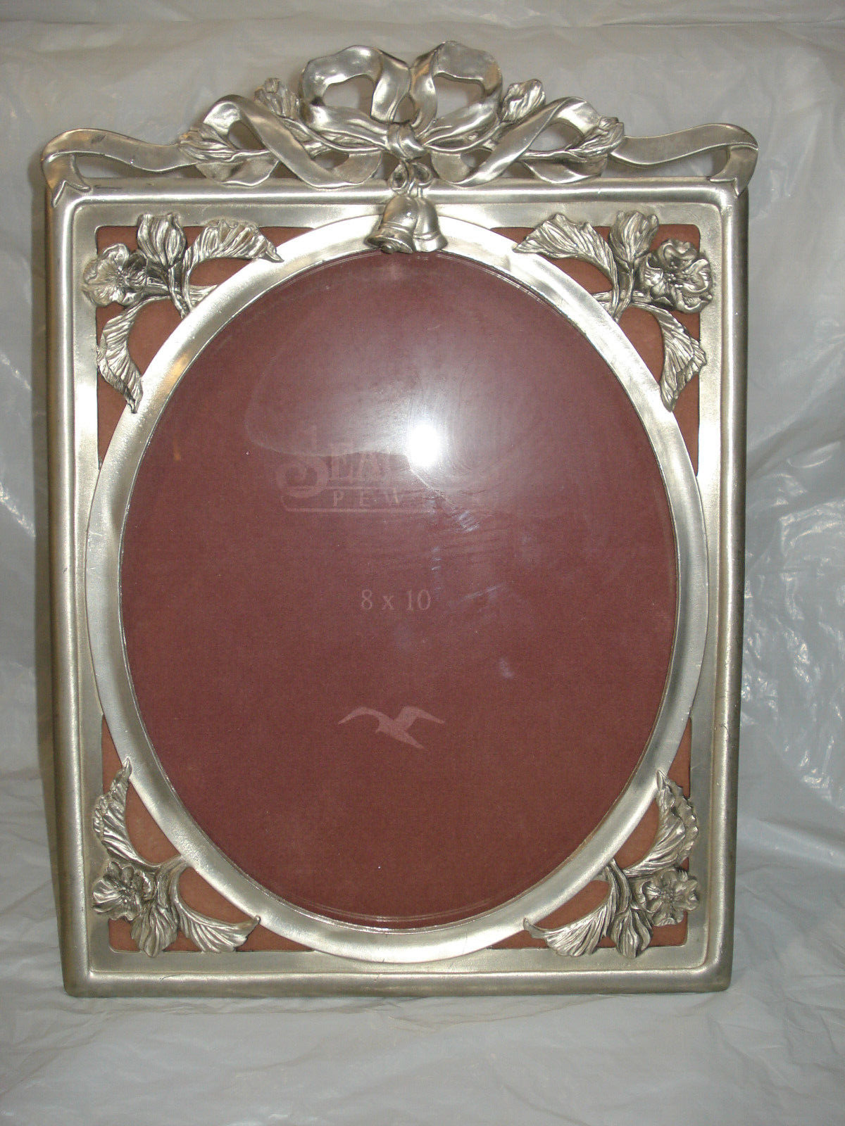 Vintage 1990 Etain Zinn Seagull Pewter Picture Frame Signed 8.5\