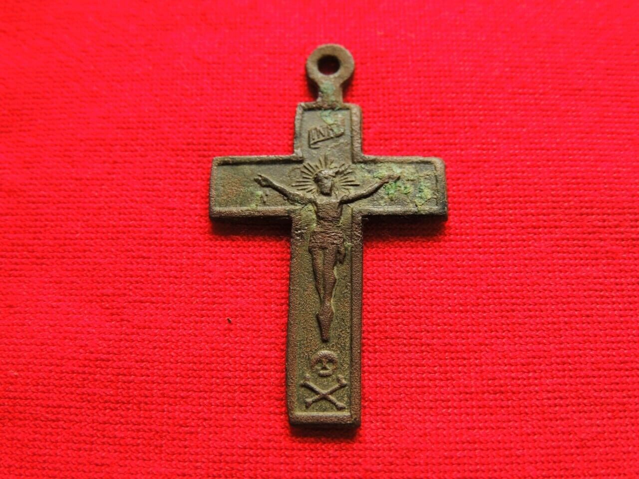 Ancient bronze cross 19th century