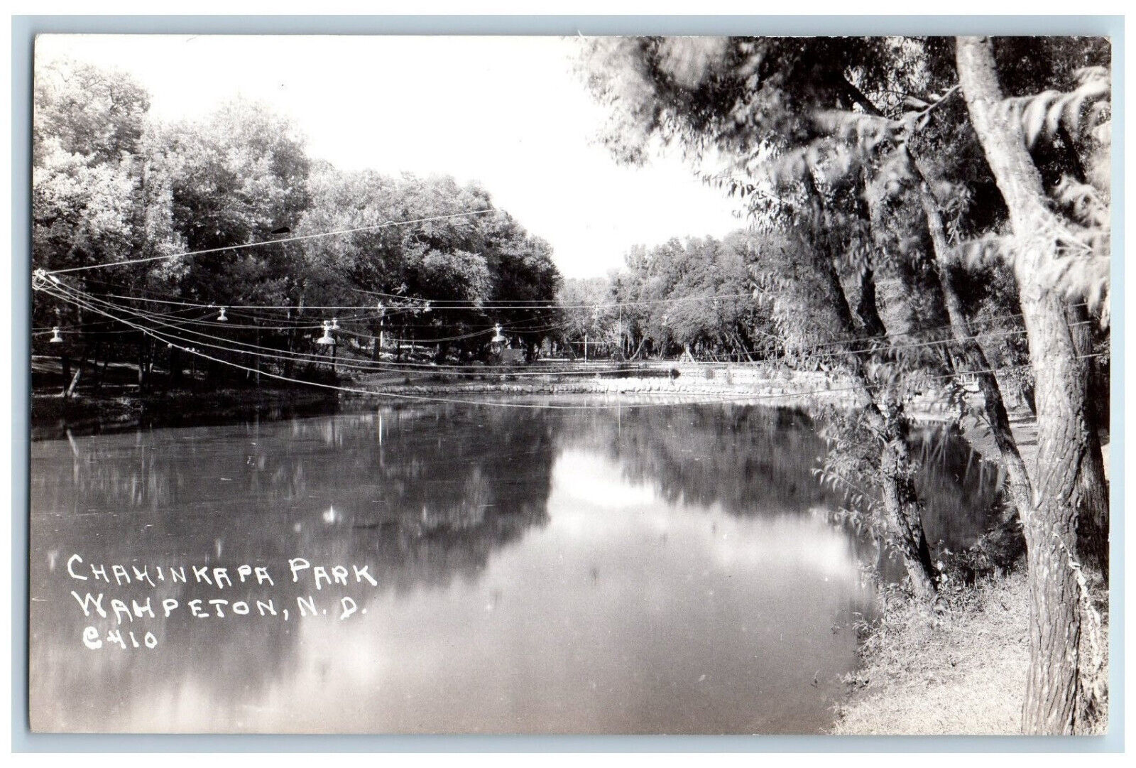 Wahpeton North Dakota ND Postcard Chahinkapa Park c1905 RPPC Photo Unposted