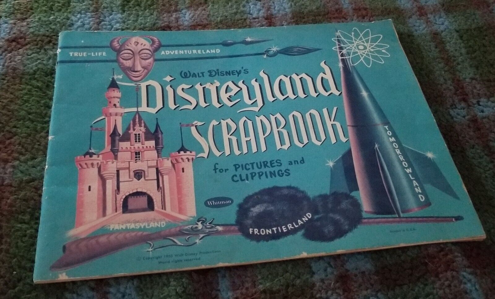 Vintage 1955 Disneyland Walt Disney\'s 1st Year Souvenir Scrapbook