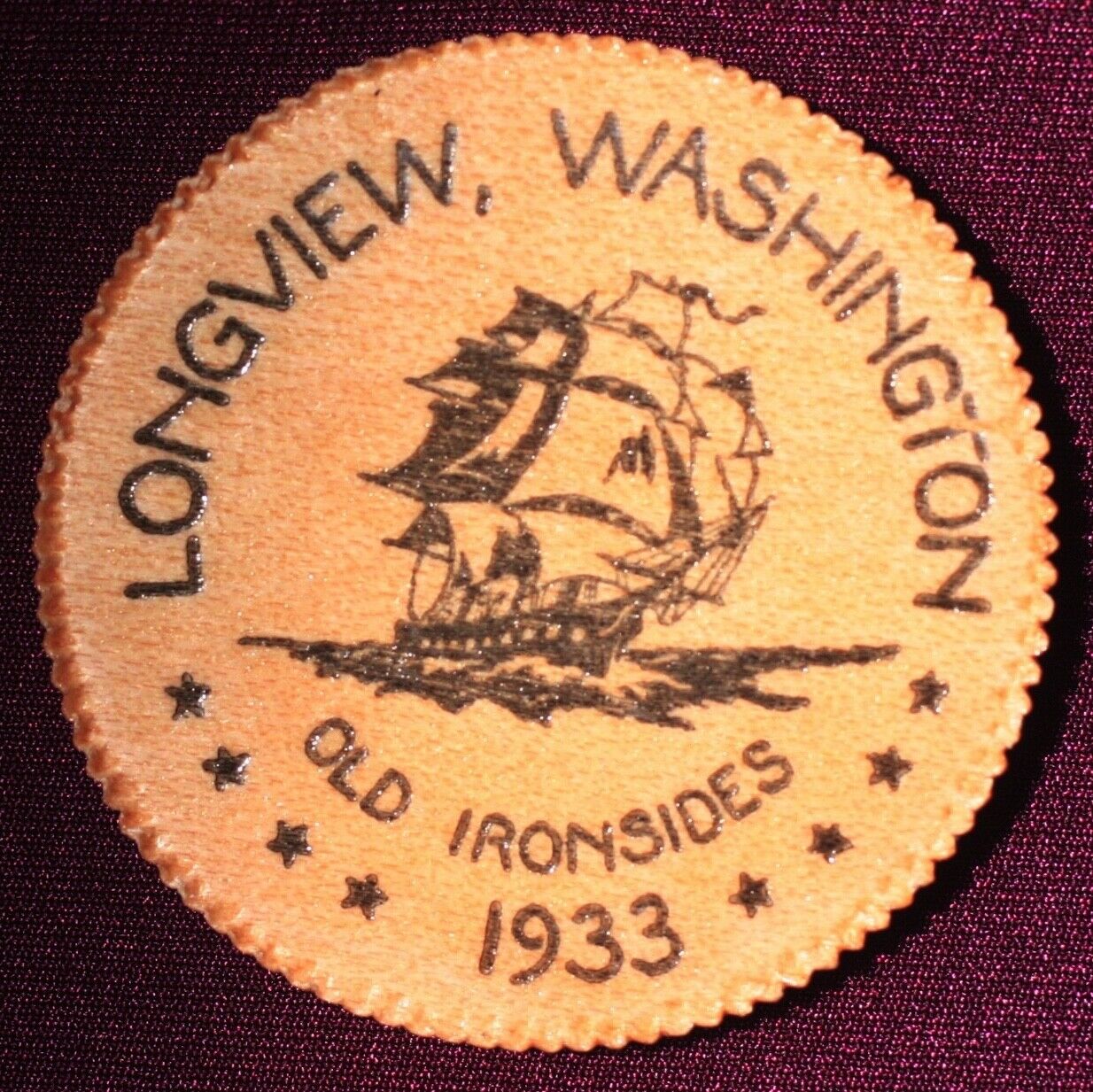 1933 Navy Frigate USS Constitution Old Ironsides National Tour Longview WA 25¢