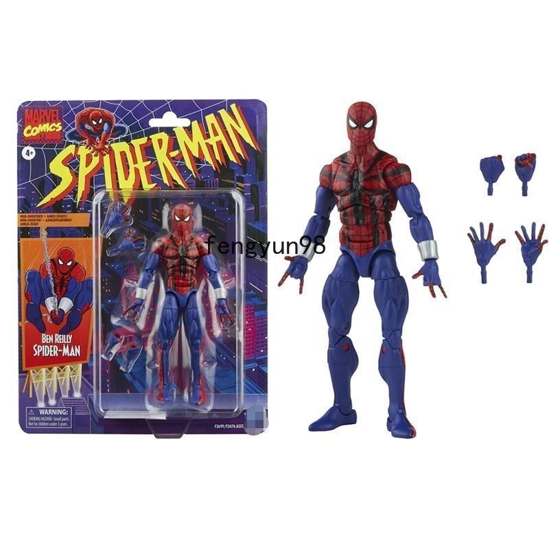 6in Spider-Man Marvel Legends Retro Series Classic Spiderman Action Figure