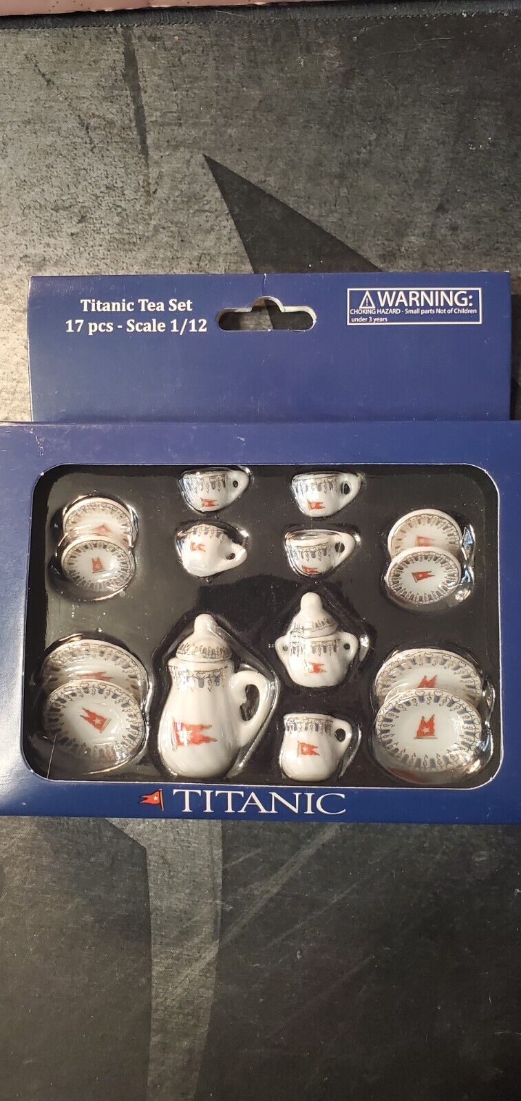 Titanic 1/12 Scale Miniature Porcelain Tea Set - NEW in Box