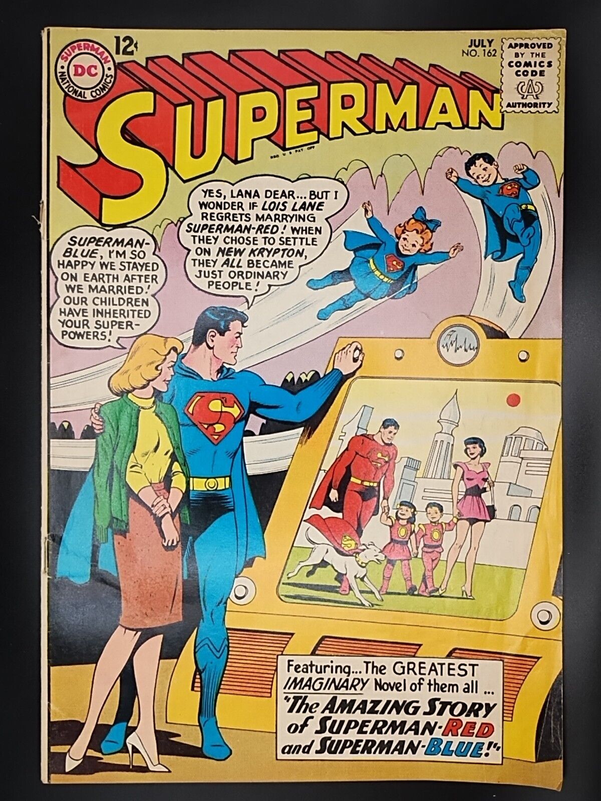 SUPERMAN #162 D.C. COMICS ~ FIRST SUPERMAN-RED / SUPERMAN BLUE ~ KEY ISSUE~ 