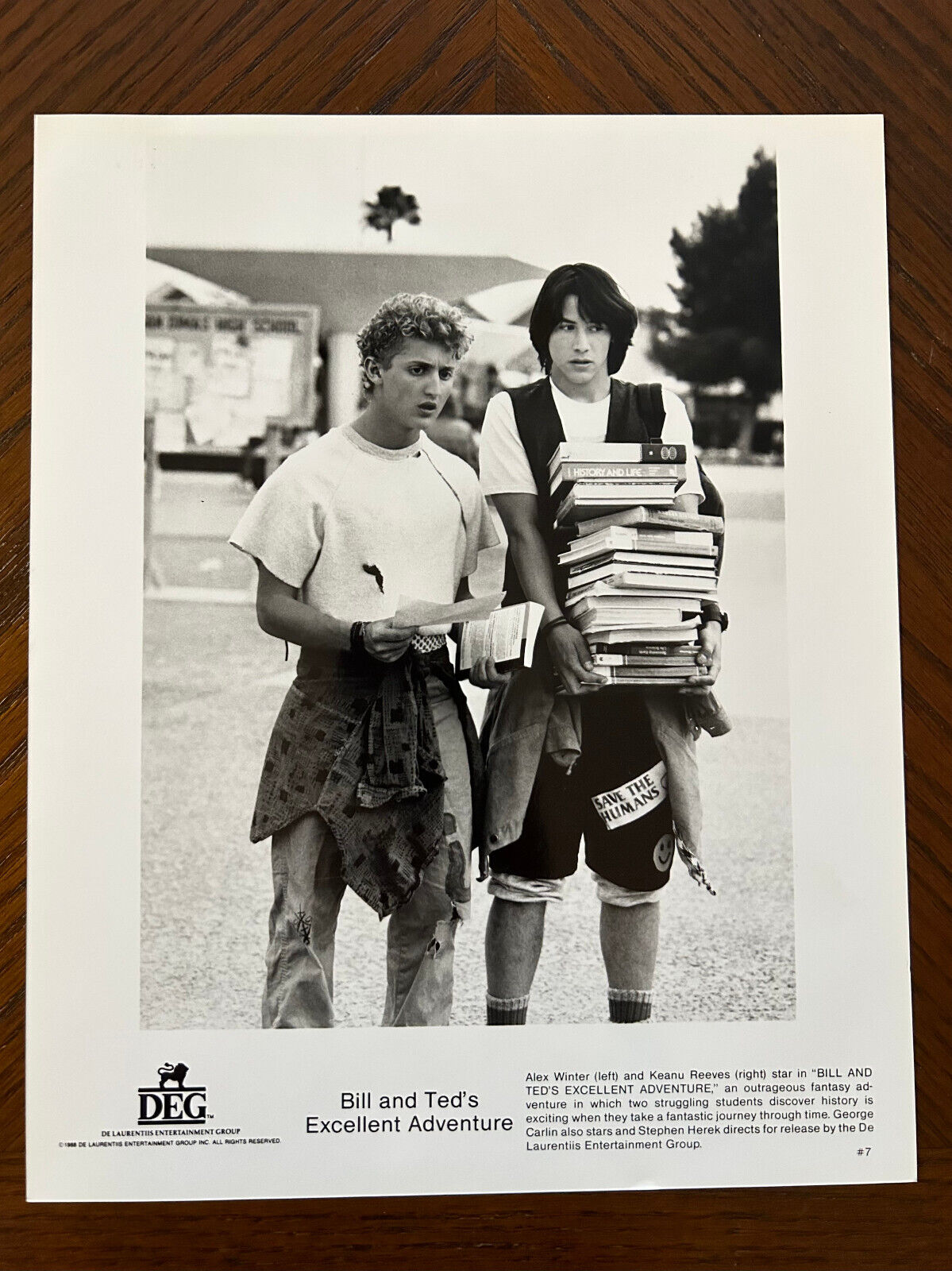 EXCELLENT Official Publicity Photo from BILL & TED\'S EXCELLENT ADVENTURE 1988
